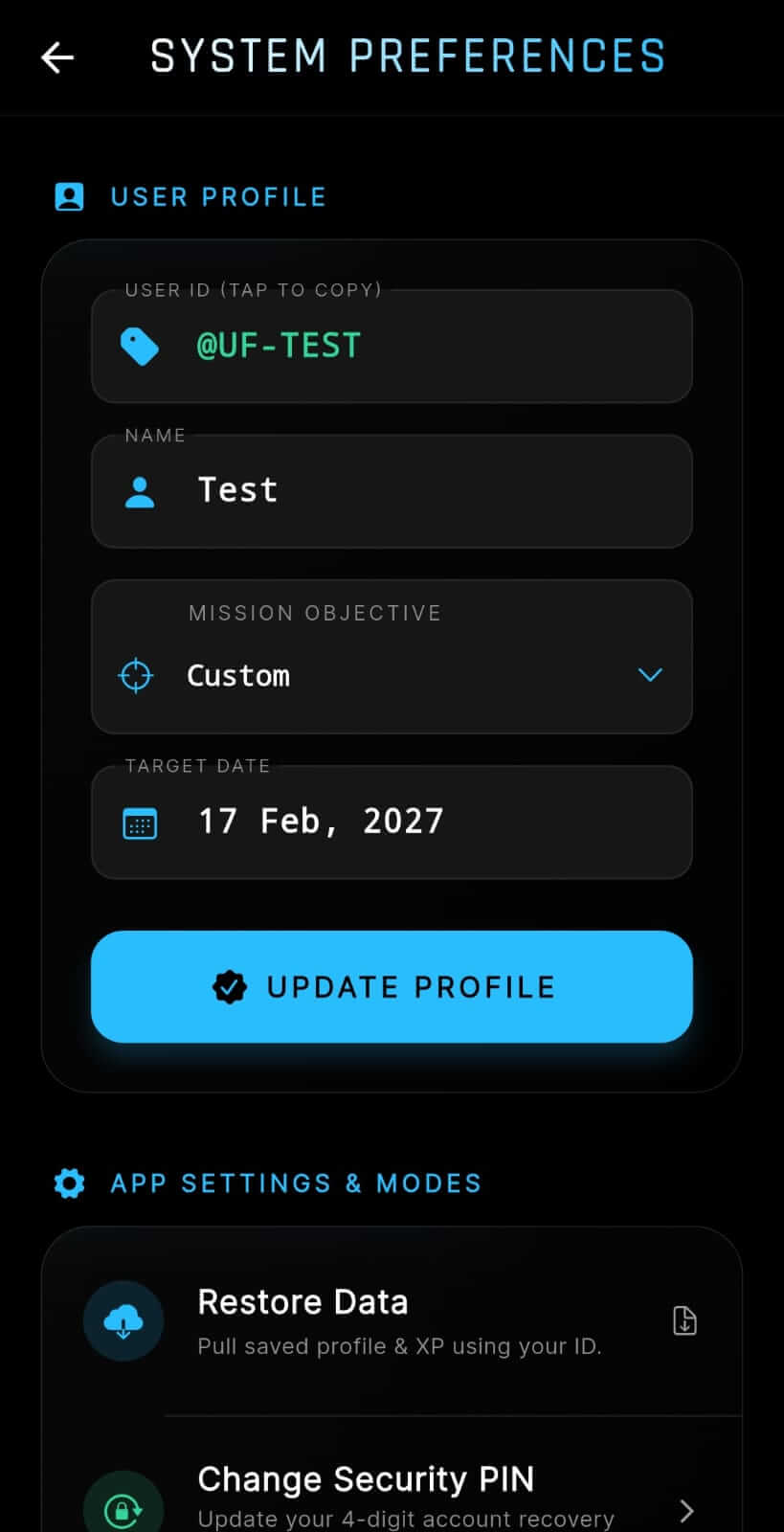 Unbreakfocus Settings Configuration