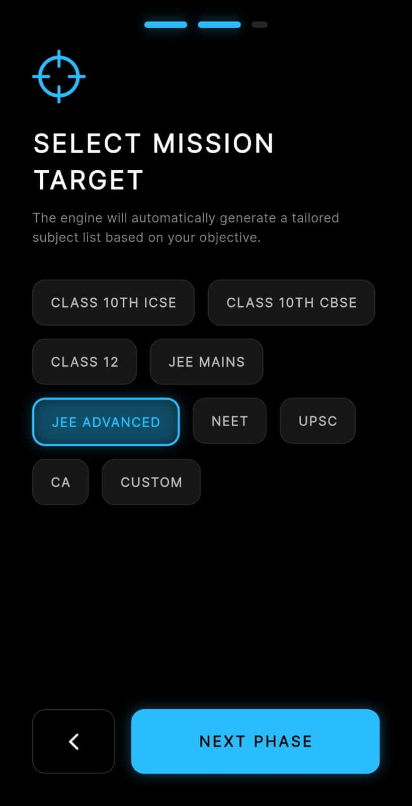 Unbreakfocus Mission Select
